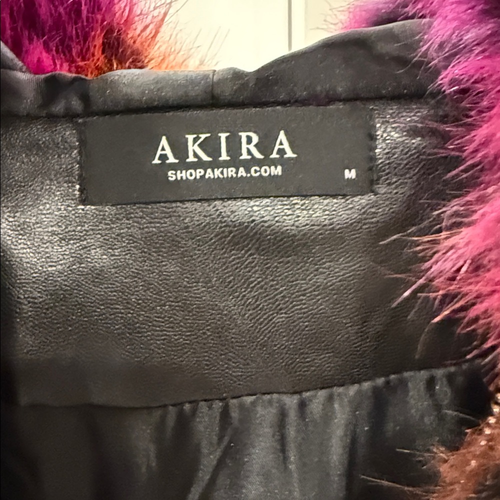 AKIRA Vibrant Faux Fur Hooded Jacket - Picture 8 of 11